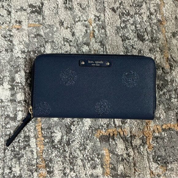 KATE SPADE HAVEN LANE FRENCHY/DOT WALLET! EUC! - Picture 1 of 5